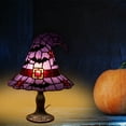 thumbnail image 4 of Halloween Witch Hat Desk Lamp Decoration – Resin Craft LED Table Light for Home Decor, Bedroom, Living Room, Party Ornament, Spooky Seasonal Gift, 4 of 5