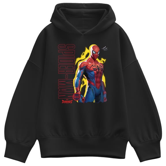 Marvel Rivals - Spider-Man Game Character - Women's Oversized Fleece Hoodie Sweatshirt