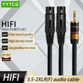 Hifi Audio Cable Mini Jack 3.5mm to 2 XLR 3 Pin for PC Headphone Amp
