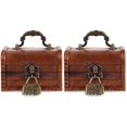 thumbnail image 6 of 2 Count Bin Boxes Vintage Storage Wooden Decorative, 6 of 8