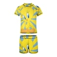 thumbnail image 5 of Looney Tunes Tweety Boys 2-Piece Swimsuit Set, Short Sleeve Rash Guard & Swim Trunks, 5 of 7