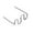 White, variant on Automotive Bodywork Staples Kit for Stapler Tools High-Density Polypropylene Fasteners 500PCS