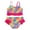 Hot Pink871, variant on MEZZALL Kids Girls Monokini Swimming Summer Swimsuit Children Bikini Swimwear With Adjustable Shoulder Straps For Swimming Lovely Baby Toddler Swim Wear