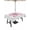 Off-White, variant on Outdoor Tablecloth with Umbrella Hole Zipper Pink Lotus Flowers Round Tablecloth 54" Waterproof Outside Table Cloth Classic Love Heart Leaves Grey Patio Table Cover Tablecloths for Picnic Party
