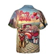 thumbnail image 2 of Be My Valentine's Abyssinian Truck Full of Love Flower Balloon Hawaiian Shirt Breathable Summer Unisex Merch Cat Lover Kitten Owner Gifts - 02029, 2 of 6