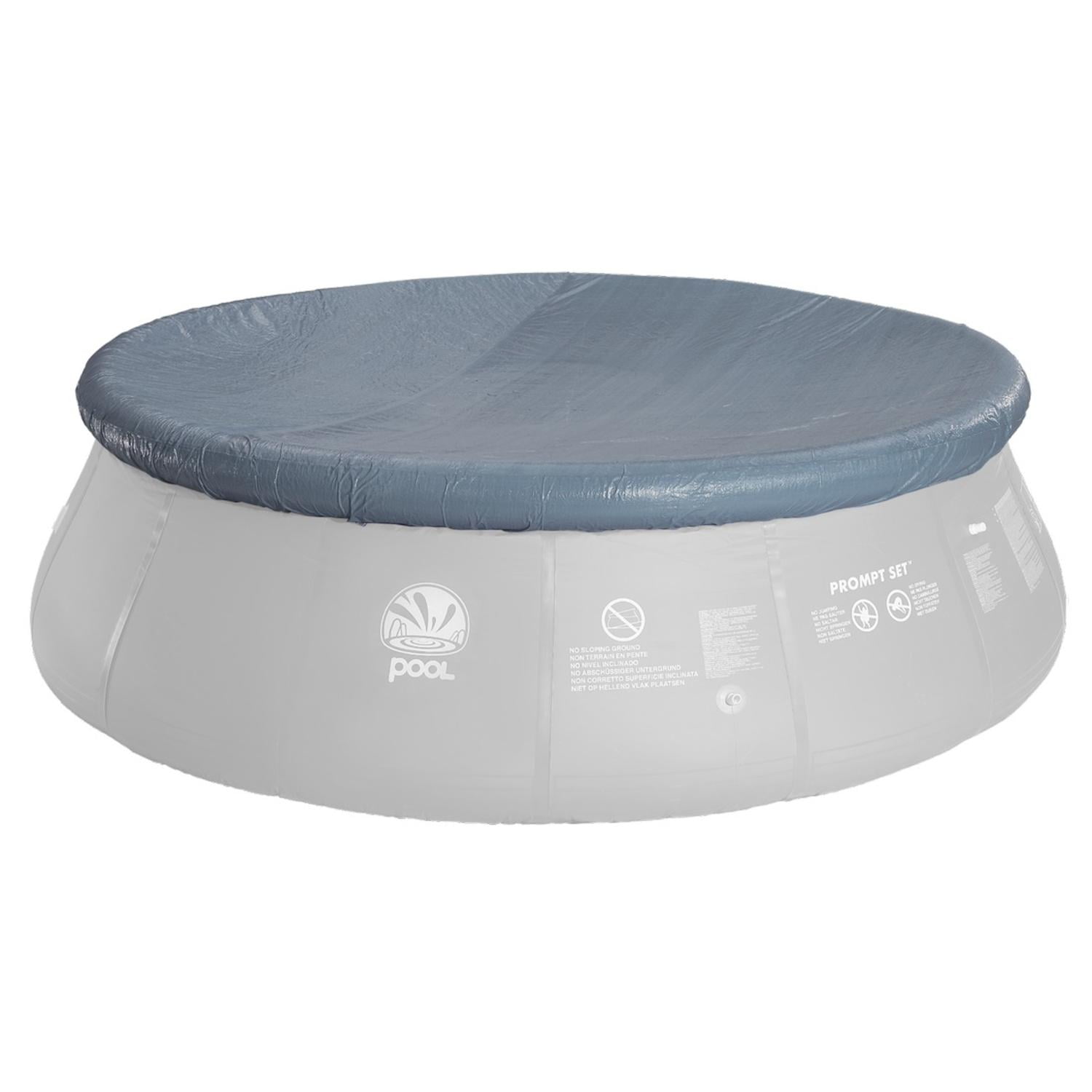 18' x 48" Gray and White Inflatable Above Ground Prompt Swimming Pool