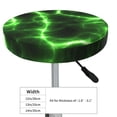 thumbnail image 4 of Haiem Green Lightning Cushion Round Bar Chair Seat Cover Bar Chair Cushion Covers Elastic Washable Bar Chair Cover,Protects from Scratches and Stains-12 inch, 4 of 7