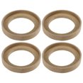 thumbnail image 1 of Unique Bargains 4 piezas universales de 4 pulgadas altavoz subwoofer montaje anillos espaciadores madera maciza beige, 1 of 1