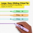 thumbnail image 4 of Sharpie Tank Highlighters, Mild Pastel Colors, Assorted, Chisel Tip, 4 Count, 4 of 6