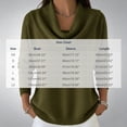 thumbnail image 3 of Turilly Women's Solid Cowl Neck Sweater Long Sleeve Knit Pullover Top for Weekend Relax and Easy Outings, 3 of 5