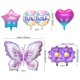 thumbnail image 2 of Set de globos mariposa Hazyore para decoración de fiesta de cumpleaños, 2 of 7