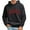 Black, variant on Men's Hoodies Pullover Fashion Leisure Sports Letter Fall Clothes Tops Hooded Sweatshirts Black L