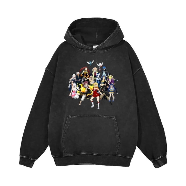 THNCLZX FAIRY TAIL hoodies Chandails en Molleton vintage de Rue Unisexe