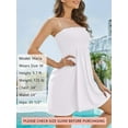 thumbnail image 4 of As Rose Rich Women's Cover up Beach Strapless Mini Dress, L, 4 of 9