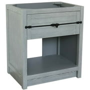 Bellaterra Home 30" Single vanity in Gray Ash finish - cabinet only