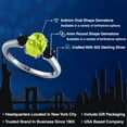 thumbnail image 2 of Gem Stone King 1.54 Ct Oval Yellow Lemon Quartz Black Onyx 925 Sterling Silver Ring, 2 of 6