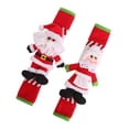 thumbnail image 3 of PENIKOKO 2Pcs Festive Rectangular Cloth Handle Cover for Refrigerator and Microwave Christmas Holiday Decor, 3 of 6