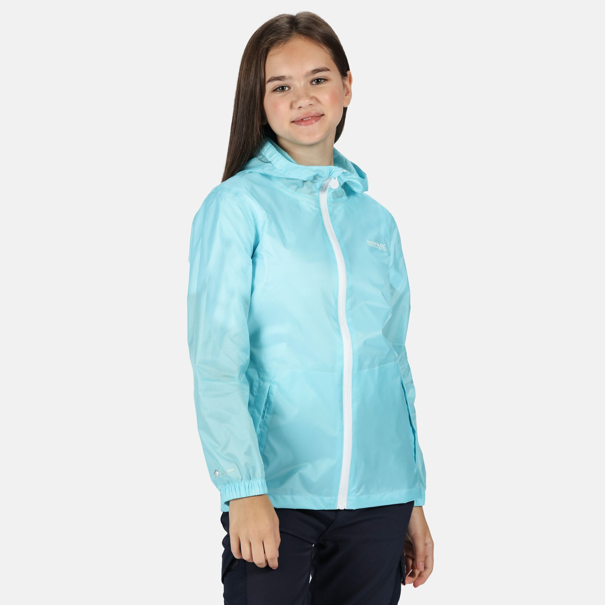 Regatta Printed Kids Pack-It Jacket Waterproof Packaway Coat Girls Boys