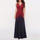 thumbnail image 1 of Vestido largo para mujer, vestido largo formal de fiesta de dama de honor fluido de noche Ombre Irfora borgoña/Extragrande, 1 of 7