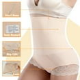thumbnail image 4 of GOLD CARP Shapewear Women Tummy Control Body Shaper Panties High Waist Seamless Underpant Butt Lifter Underwear Lace Shaping Brief Smooth Sculpting Knickers Beige Lace 3XL(US 12-16), 4 of 6
