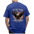 thumbnail image 6 of Ramiter Men's America 250Th Anniversary Printed T-Shirt Patriotic Falg Shirts for Men(Blue,2XL), 6 of 6