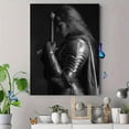 thumbnail image 4 of Qisvanset Warrior Woman Armor Sword Canvas Wall Art 15.75x11.81 Inches, 4 of 8