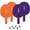 2 Orange + 2 Purple Paddles + 6 White Balls, variant on Cannon Sports Unbreakable Table Tennis Paddle Set - 4 Rackets with 6 Pack of 3-Star Table Tennis Balls – Portable Set for 4 Players (4 Black Paddles + 6 White Balls)