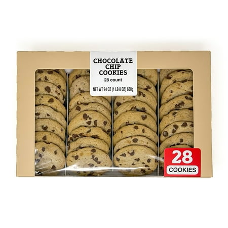 Little Dutch Boy Bakery Semi-Sweet Baked Soft Chocolate Chip Cookies Family Size 28 Count 24 oz Ready to Serve