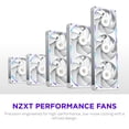 thumbnail image 2 of Ventilador de caja NZXT F140X Performance 140 mm PWM RGB blanco, 2 of 9