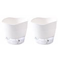 thumbnail image 1 of Shisuyan 2Set Self Watering Planters Plastic Round White Dual Purpose For Plant Growers, 1 of 9