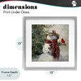 thumbnail image 4 of Stupell Industries Farmhouse Cowboy Snowman & Cardinal Gray Framed Print Under Glass, 13 x 13, by Tina LeCour, 4 of 8