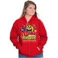 thumbnail image 3 of Ugly Christmas Pattern PACMAN Holiday Zip Up Hoodie Men's Women's Brisco Brands S, 3 of 6