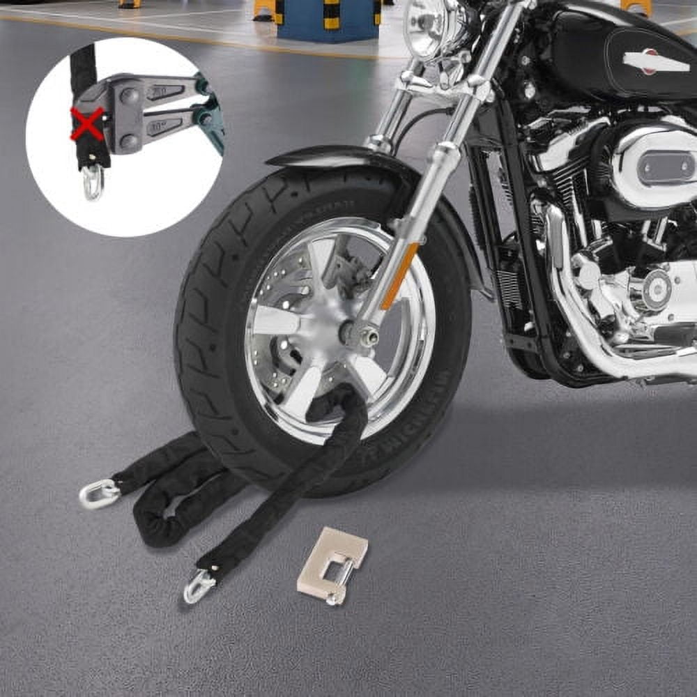 6 ft 3/8" Chain And Lock Kit Heavy Duty Chain Lock Security Long Chain Bike New