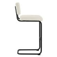 thumbnail image 3 of Modway Parity 30.5" Upholstered Fabric Bar Stool in Black/Ivory (Set of 2), 3 of 10