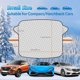 thumbnail image 3 of KAIYANG Parasol para ventana delantera de coche, cubierta magnética plegable para parabrisas delantero de coche, protector solar delantero UV (145 x 113 cm) 145 x 113 cm, 3 of 5