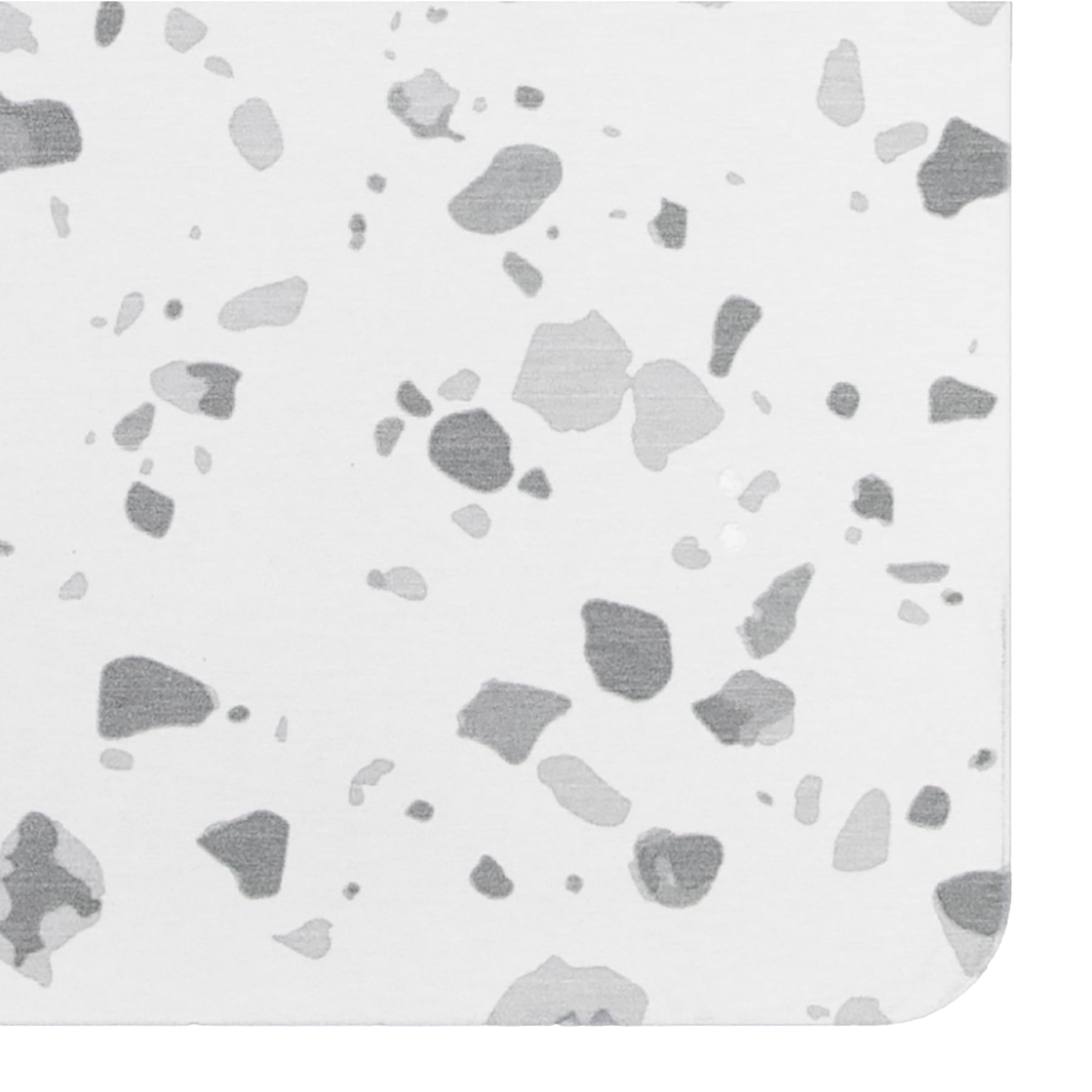 Artsy Mats Grey Terrazzo White Stone Non Slip Bath Mat