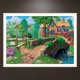 thumbnail image 4 of Pintura de bordado de diamantes 5D de Village, pintura DIY para punto de cruz, hogar D, 4 of 5