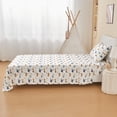 thumbnail image 6 of Viviland Kids Sheet Set Twin Size 3 Pcs, Boys Sheet Set with Blue Excavator Car Pattern，Kids Boys Twin Fitted Sheet，Breathable & Silky Soft Microfiber Fitted Sheet, 6 of 8