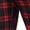 Black Red, variant on Men's Pants Plaid Casual Regular Fit Flat Front Stretch Checked Trousers 28 Black Red