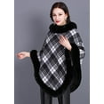 thumbnail image 3 of ZhangBaoLin Women Shawl Wrap Cardigan Poncho Cape Thick Sweater Coat Winter Wool Shawl, 3 of 6