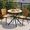 Honey Oak, variant on Homy Casa 31.5in Round Dining Table, Small Space Kitchen Table with Metal Legs for 2–4 People