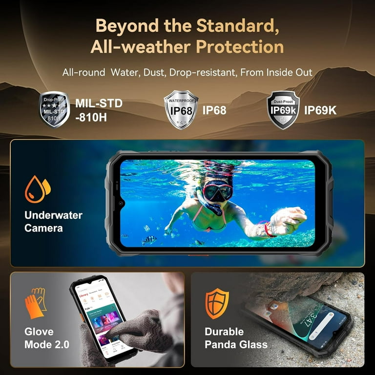 OSCAL Marine2 タフネススマホ Android 15 OSCAL Marine 2 Rugged Phone (2025),11000mAh Rugged Smartphone, NFC
