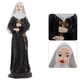 thumbnail image 2 of ColoMX Estatua de monja con crucifijo, figura de mesa de arena, adornos, modelo de foto, utilería, estatuilla de monja religiosa, estante de oficina, accesorios para el hogar, 2 of 7