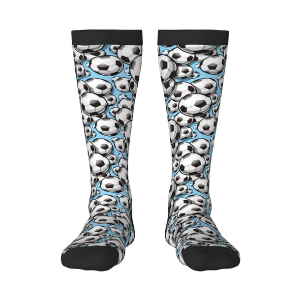Balery Football Soccer Ball Calcetines novedosos Calcetines deportivos Calcetines hasta la rodilla Calcetines de algodón Calcetines originales y geniales