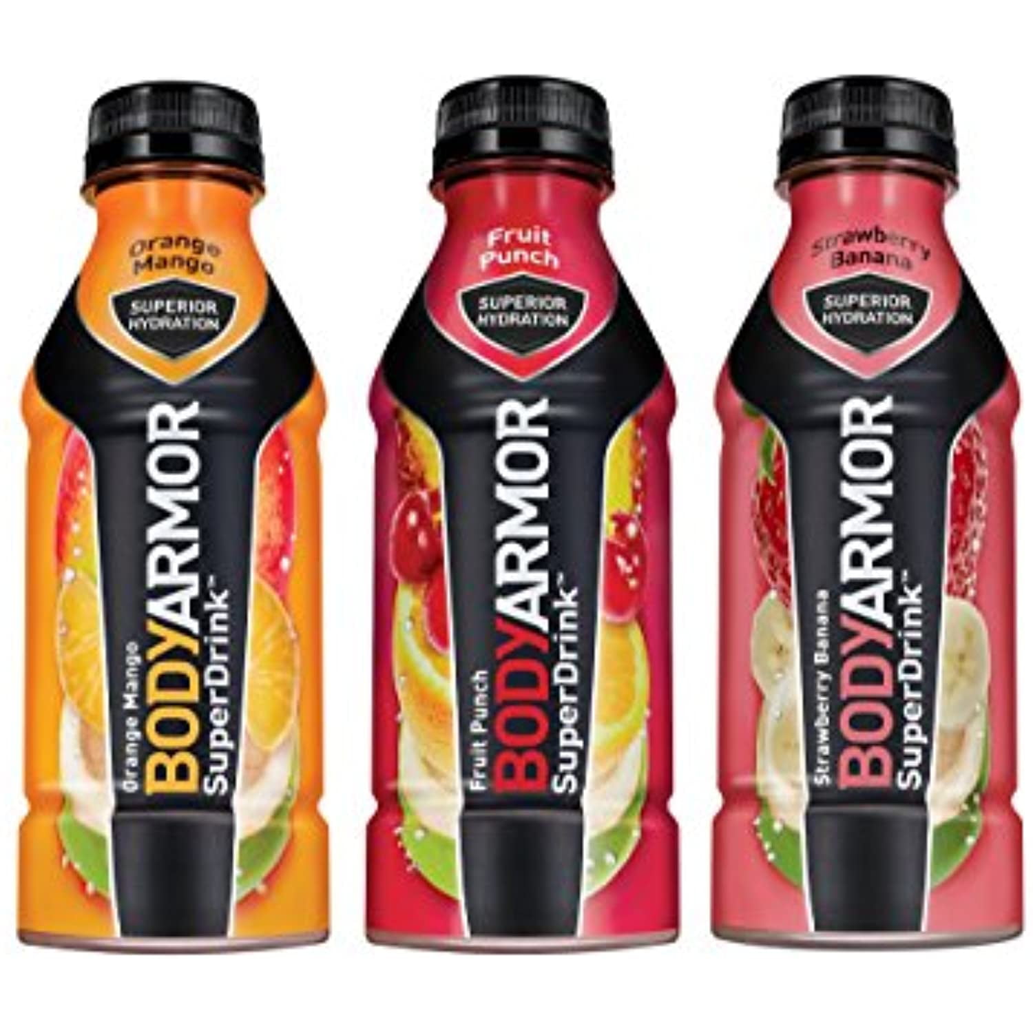 Bodyarmor Superdrink, Electrolyte Sport Drink, 3 Flavor Variety Pack