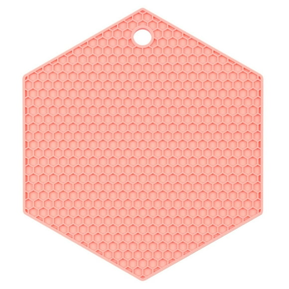 Multipurpose Silicone Pot Holders, Ongmies Trivet Mat Multipurpose Silicone Pot Holders Hot Pads Silicone Heat Cup Insulation Mat Insulation Pad Potholders Multi Colored., Pink