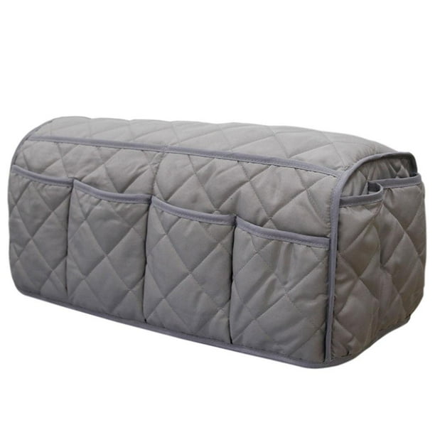 Organizador de reposabrazos de sofá Sunnimix 14 bolsillos gris