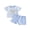 Blue, variant on BemeyourBBs Toddler Baby Boy Summer Clothes Infant Baby Boys Outfit Daddy's Copilot Letters Helicopter Embroidered Striped Short Sleeve T Shirt Tops and Shorts 2 Pcs Set