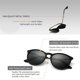 thumbnail image 3 of Gafas de sol SUNGAIT Vintage Round para mujer/hombre con montura negra, 3 of 6