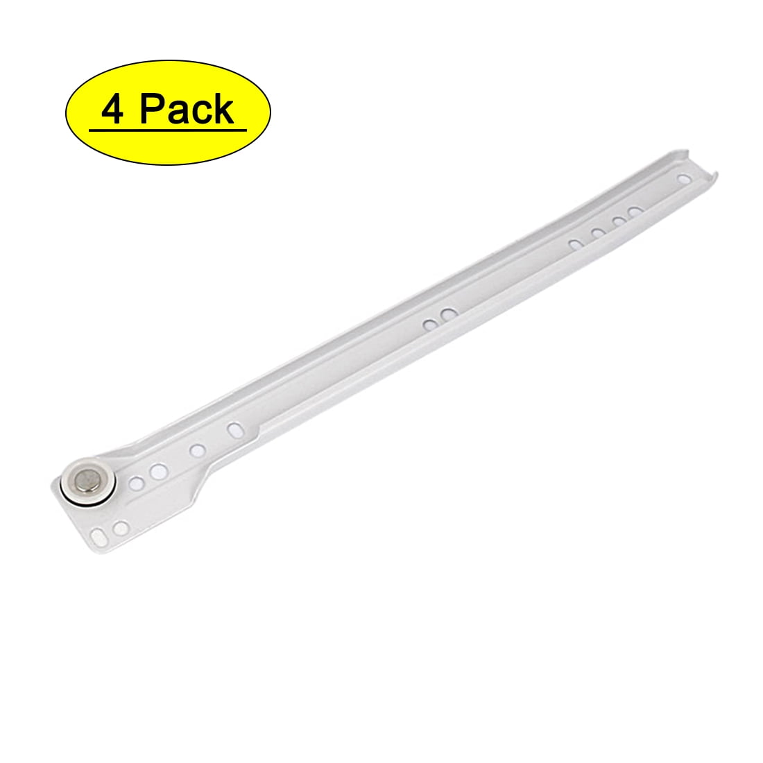 Uxcell 12' Roller Wheel Cabinet Drawer Keyboard Slide Glide Runner White 4 Pairs